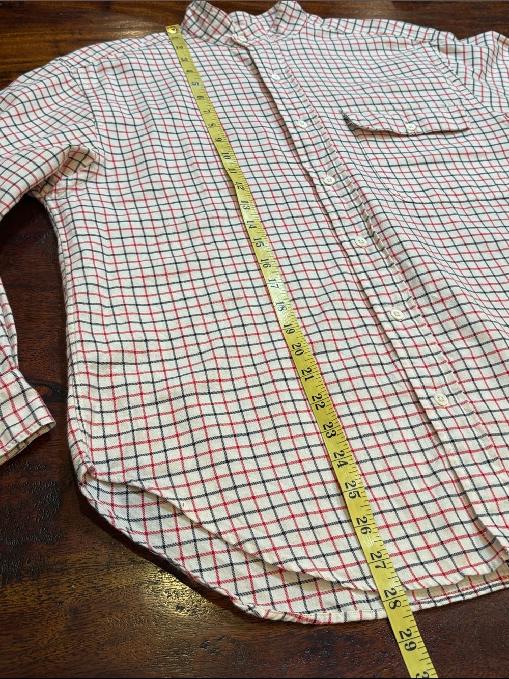 Vintage Ralph Lauren Equestrian Windowpane Check Cotton Wool High Neck Top 8 - Picture 13 of 13